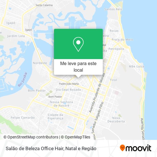 Salão de Beleza Office Hair mapa