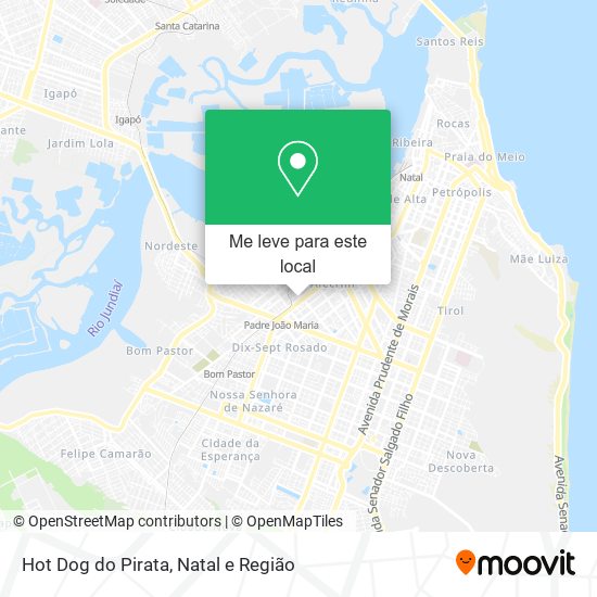 Hot Dog do Pirata mapa