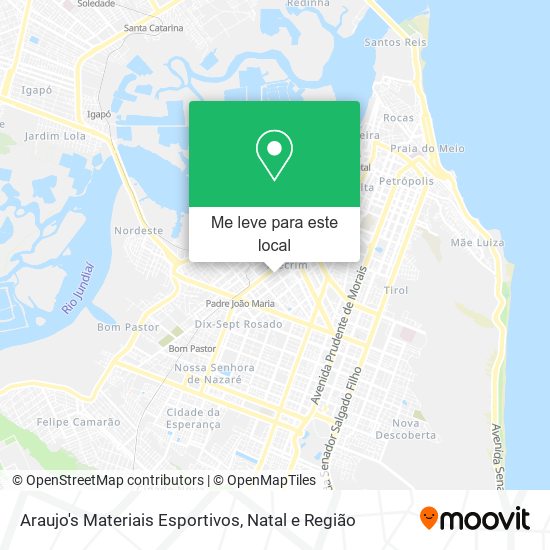 Araujo's Materiais Esportivos mapa