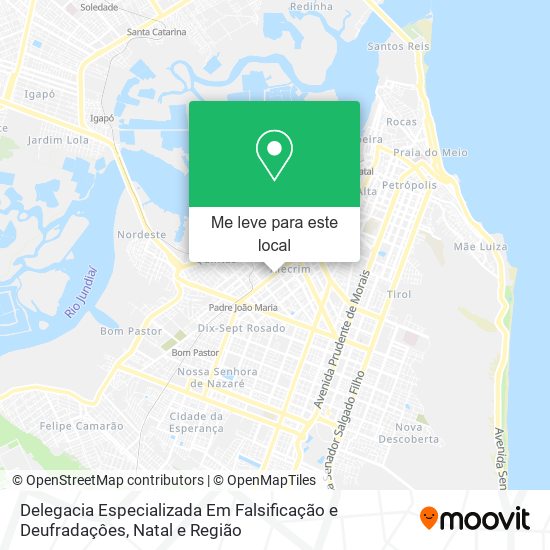 Delegacia Especializada Em Falsificação e Deufradaçôes mapa