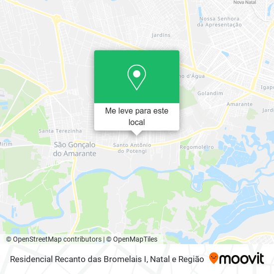 Residencial Recanto das Bromelais I mapa