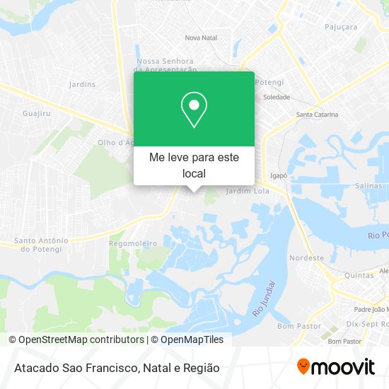Atacado Sao Francisco mapa