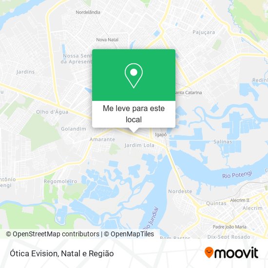Ótica Evision mapa