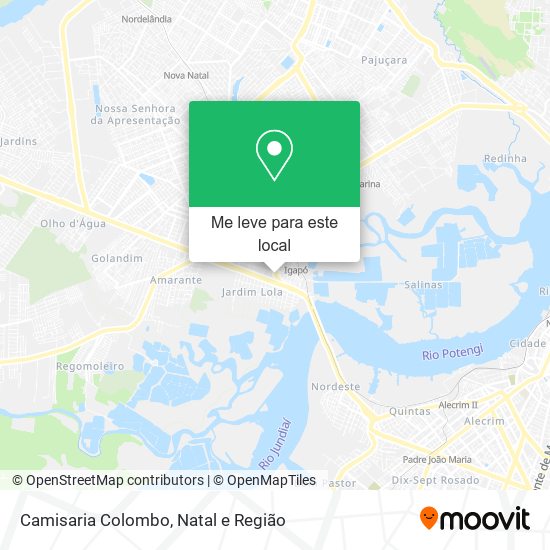 Camisaria Colombo mapa