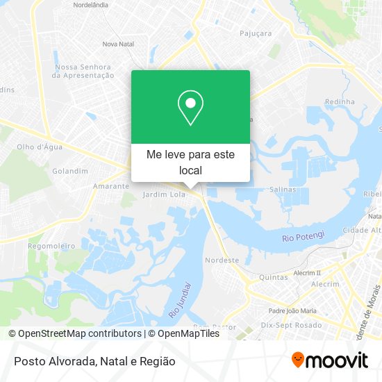 Posto Alvorada mapa