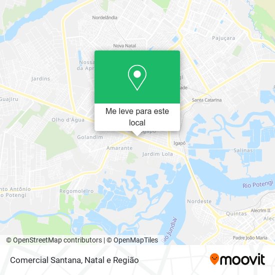 Comercial Santana mapa