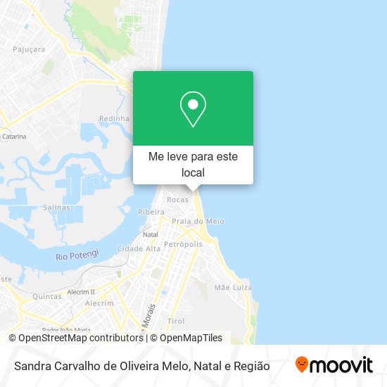 Sandra Carvalho de Oliveira Melo mapa
