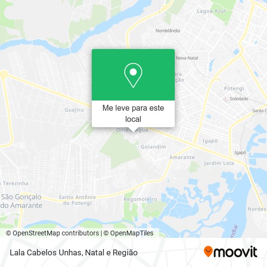 Lala Cabelos Unhas mapa