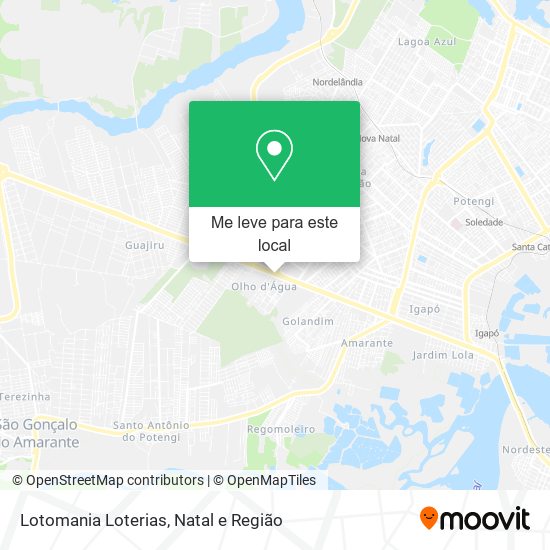 Lotomania Loterias mapa