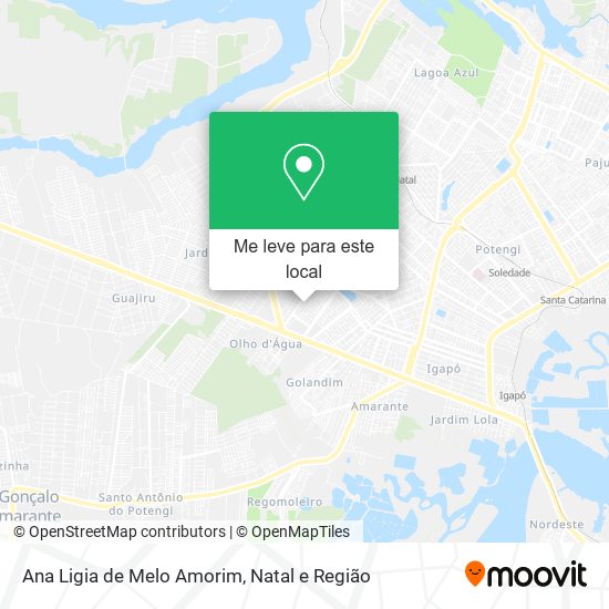 Ana Ligia de Melo Amorim mapa