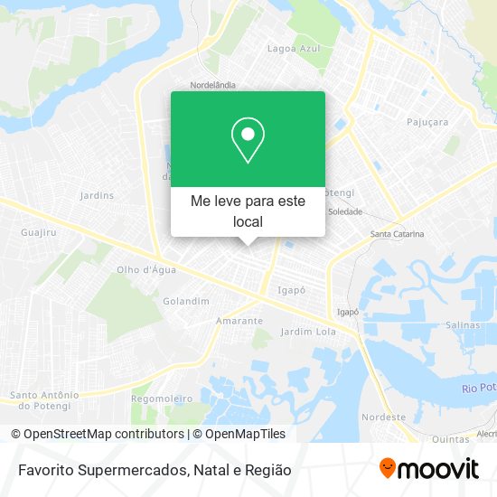 Favorito Supermercados mapa