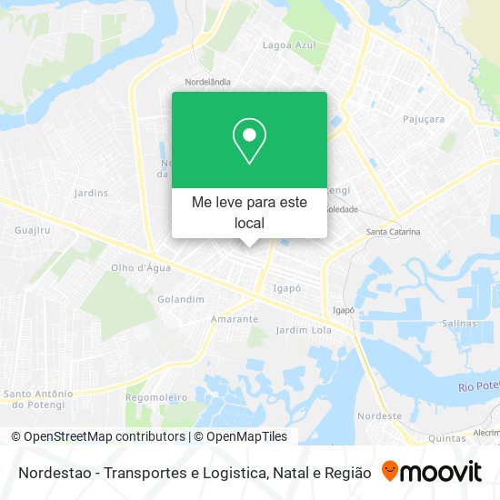 Nordestao - Transportes e Logistica mapa