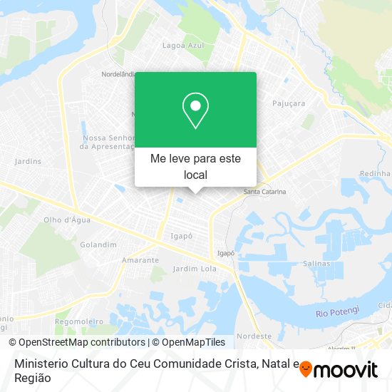 Ministerio Cultura do Ceu Comunidade Crista mapa