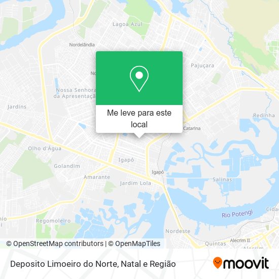 Deposito Limoeiro do Norte mapa