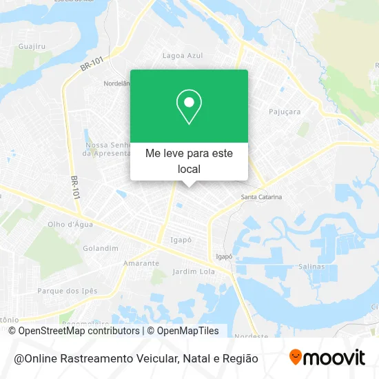 @Online Rastreamento Veicular mapa