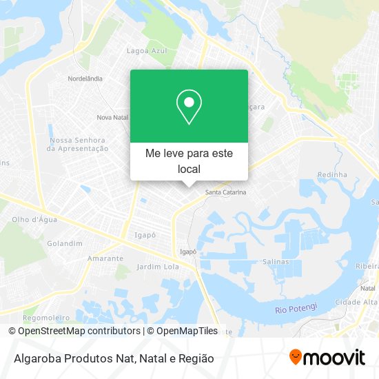 Algaroba Produtos Nat mapa