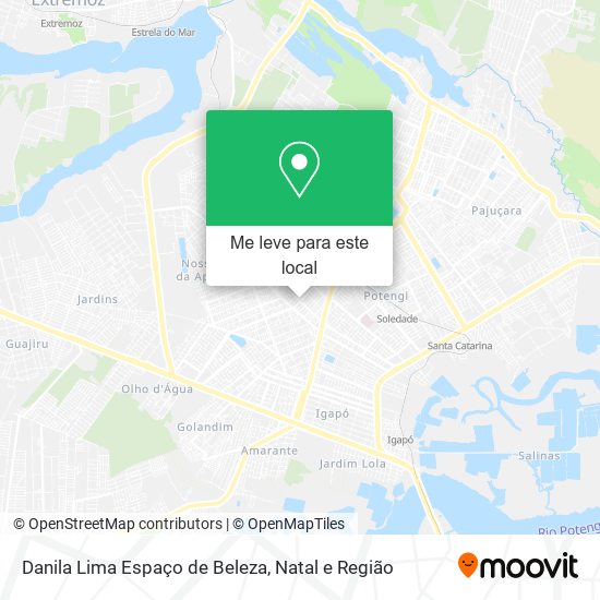 Danila Lima Espaço de Beleza mapa