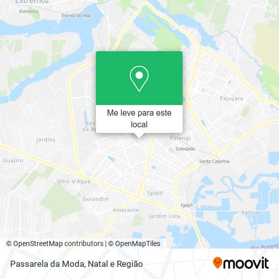 Passarela da Moda mapa