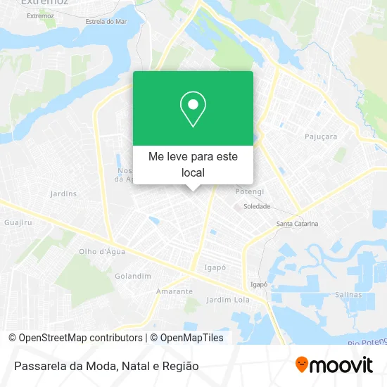 Passarela da Moda mapa