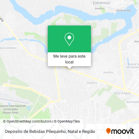 Depósito de Bebidas Pilequinho mapa