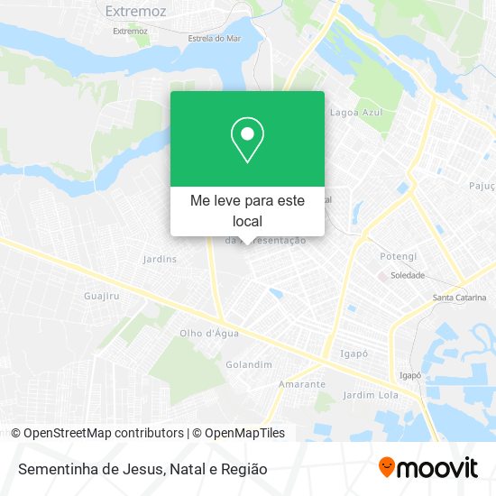 Sementinha de Jesus mapa