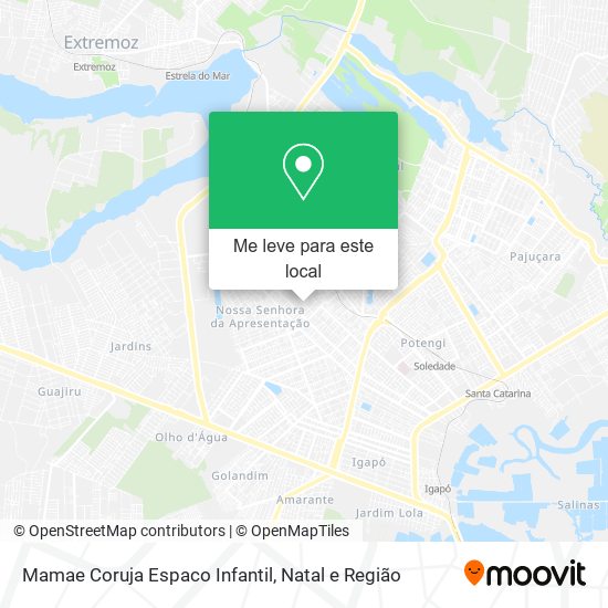 Mamae Coruja Espaco Infantil mapa