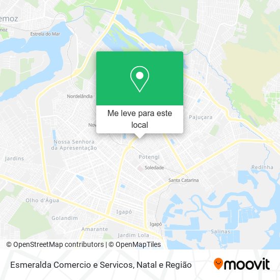 Esmeralda Comercio e Servicos mapa