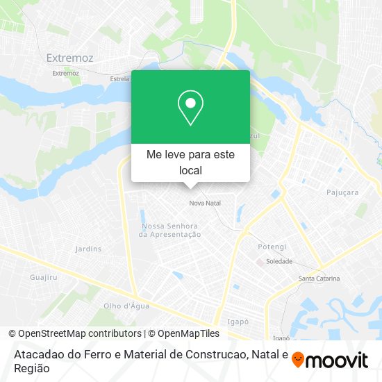 Atacadao do Ferro e Material de Construcao mapa