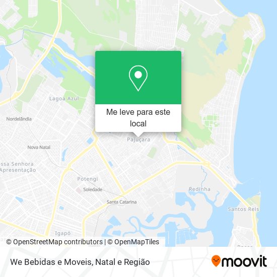 We Bebidas e Moveis mapa