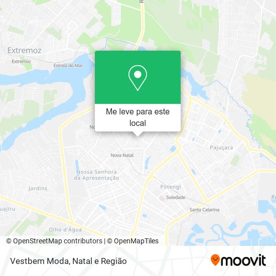 Vestbem Moda mapa