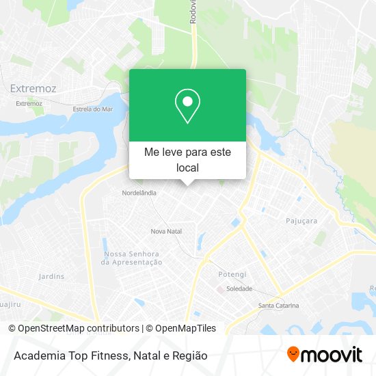 Academia Top Fitness mapa
