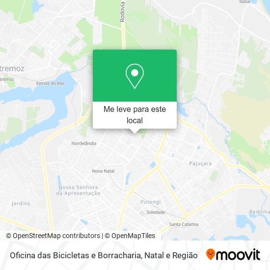 Oficina das Bicicletas e Borracharia mapa