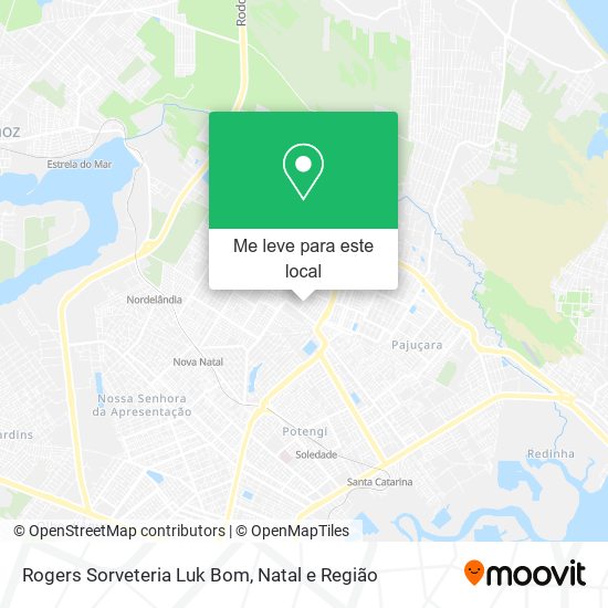 Rogers Sorveteria Luk Bom mapa
