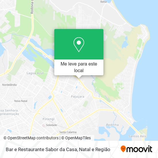 Bar e Restaurante Sabor da Casa mapa