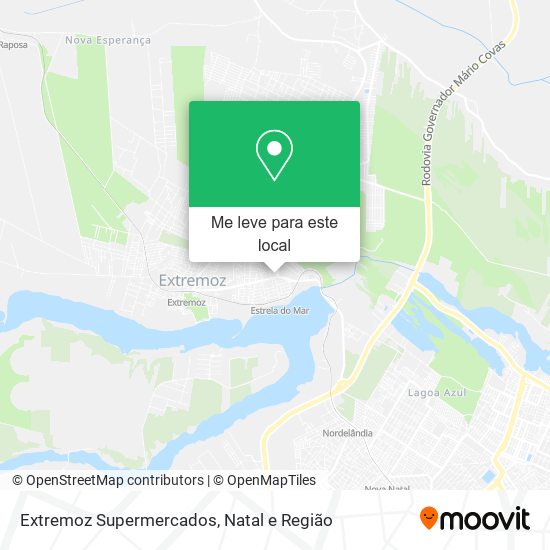 Extremoz Supermercados mapa