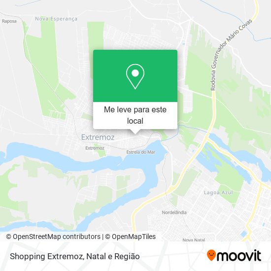 Shopping Extremoz mapa