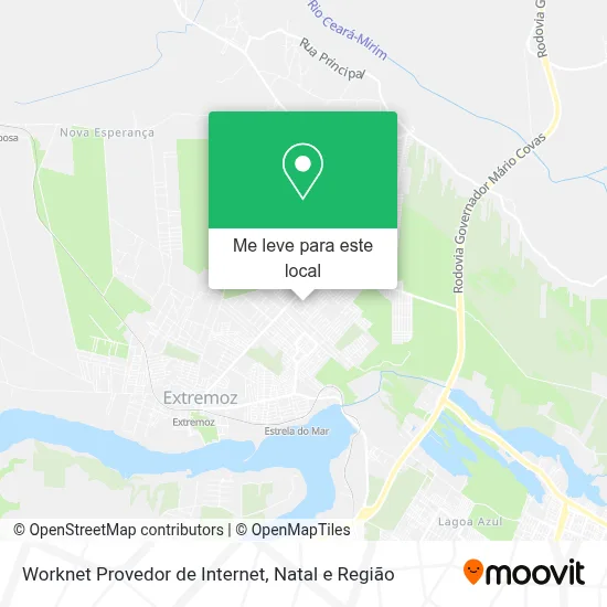 Worknet Provedor de Internet mapa