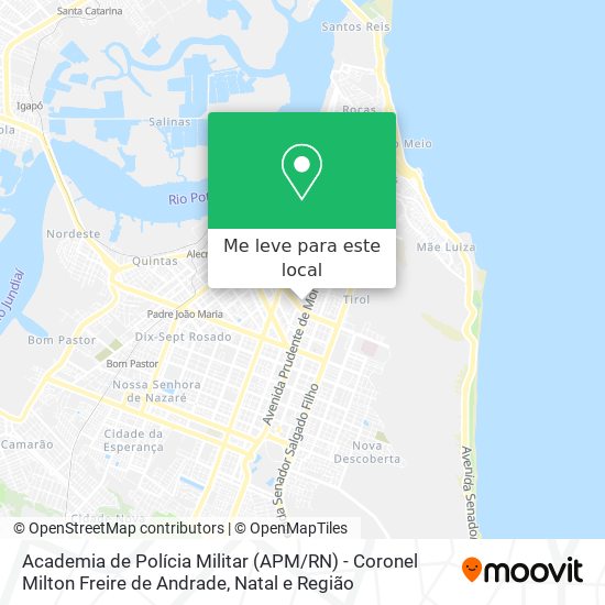 Academia de Polícia Militar (APM / RN) - Coronel Milton Freire de Andrade mapa