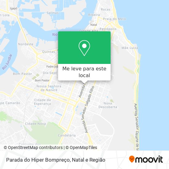 Parada do Hiper Bompreço mapa