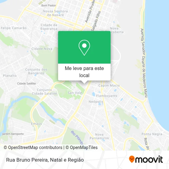 Rua Bruno Pereira mapa