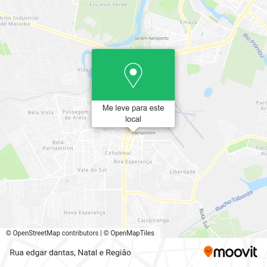 Rua edgar dantas mapa