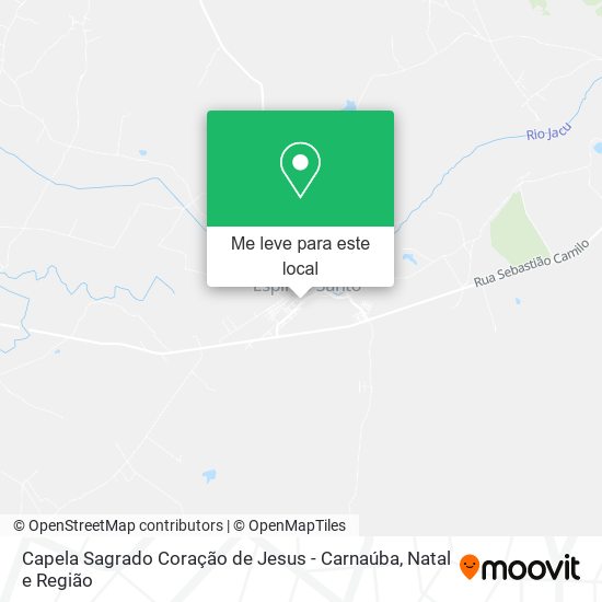 Capela Sagrado Coração de Jesus - Carnaúba mapa
