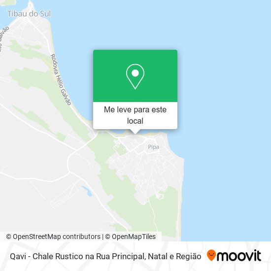 Qavi - Chale Rustico na Rua Principal mapa