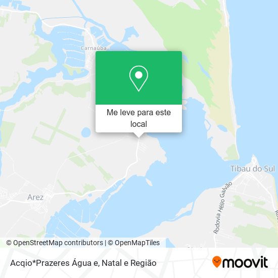 Acqio*Prazeres Água e mapa