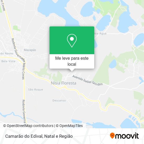Camarão do Edival mapa