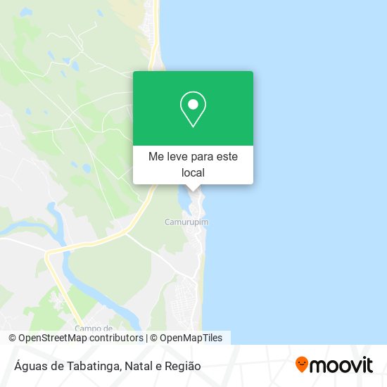 Águas de Tabatinga mapa