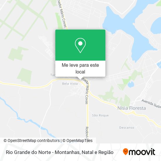 Rio Grande do Norte - Montanhas mapa