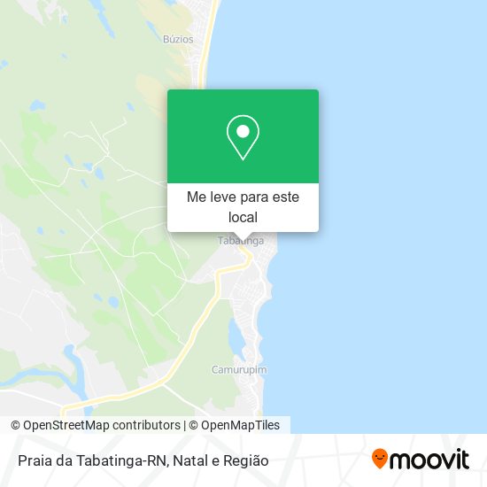 Praia da Tabatinga-RN mapa