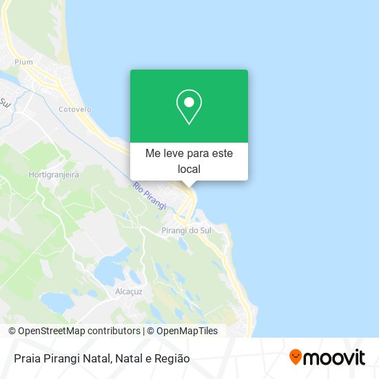 Praia Pirangi Natal mapa