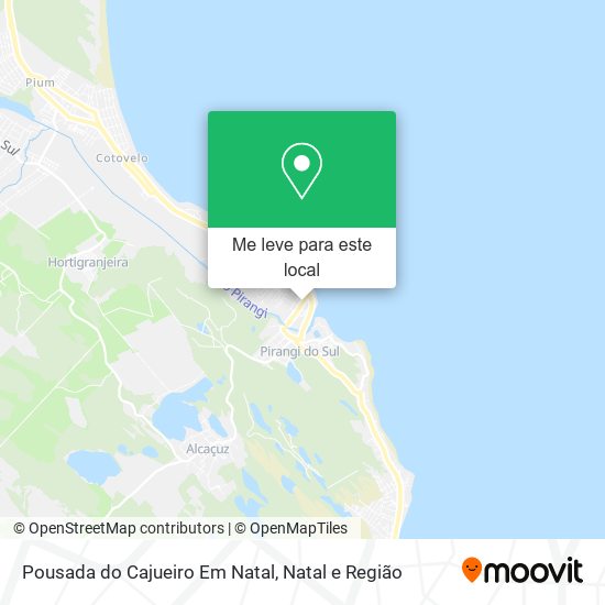 Pousada do Cajueiro Em Natal mapa